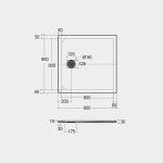 Rak Ceramika Feeling Brodzik prysznicowy 90x90 cappuccino mat RFST009090S514