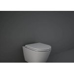 Rak Ceramika Feeling Deska WC wolnoopadająca slim szary mat RSTSC3901503