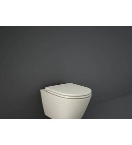 Rak Ceramika Feeling Deska WC wolnoopadająca slim beż mat RSTSC3901505