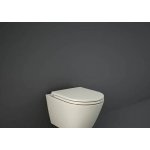Rak Ceramika Feeling Deska WC wolnoopadająca slim beż mat RSTSC3901505