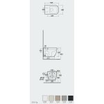 Rak Ceramika Feeling Metropolitan Deska WC slim wolnoopadająca szary mat MPSC3901503