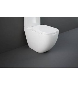Rak Ceramika Illusion Miska WC stojąca bezrantowa do kompaktu 42x38x64 cm biały połysk ILLWC1146AWHA