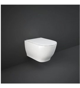 Rak Ceramika Moon Miska WC podwieszana bezrantowa 56x36x36 cm biały połysk HAR19AWHA