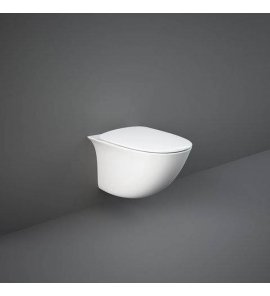 Rak Ceramika Sensation Miska WC podwieszana bezrantowa 35x38x52 cm biały połysk SENWC1446AWHA