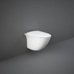 Rak Ceramika Sensation Miska WC podwieszana bezrantowa 35x38x48 cm biały połysk SENWC1447AWHA