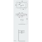 Rak Ceramika VALET Umywalka 92x50,5 biały połysk VALWB09301AWHA