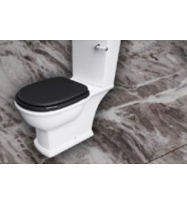 Rak Ceramika Washington Deska WC wolnoopadająca poliester lakier czarny mat WTSC3901504