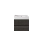 Rak Ceramika Zestaw DES Umywalka 61x46 biały połysk i Szafka Joy moka walnut SETDESWH060MOK