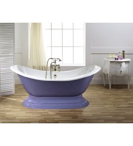 Recor Antique Wanna wolnostojąca bez otworu na baterię 154x75 cm niebieski ANTIQUE4