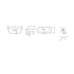   Recor Carlton Wanna wolnostojąca 178x80x67,5 cm fioletowy CARLTON