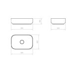  Relax Design Hapai Umywalka stawiana 60x40 raw fabric matt HAPAI60LX11MATT