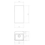 Relax Design Hui Shelf Umywalka wolnostojąca 45x45 white matt HUISHELF45LX01MATT