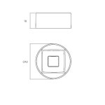 Relax Design Inside Out Umywalka stawiana ∅42 z korkiem white matt INSIDECLX01MATT