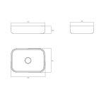  Relax Design Linfa 2 Umywalka stawiana 60x42 z korkiem burnt sand matt LINFA2LX10MATT