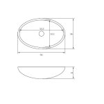  Relax Design Ovo Umywalka stawiana 56x36 z korkiem sulfur glossy OVOLX16GLOSSY