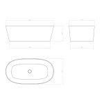  Relax Design Smooth Wanna wolnostojąca 190x100 burnt sand matt SMOOTH190LX10MATT