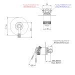 Remer Atelier Bateria natryskowa podtynkowa Chrom AL30L