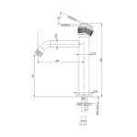 Remer Atelier Bateria umywalkowa jednouchwytowa bez korka Chrom AL12A