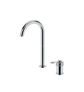 Remer Atelier Bateria umywalkowa jednouchwytowa wysoka dwuotworowa Chrom AL57L