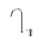 Remer Atelier Bateria umywalkowa jednouchwytowa wysoka dwuotworowa Chrom AL57L