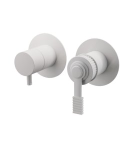 Remer Atelier Bateria wannowo-natryskowa podtynkowa 2-drożna - element zewnętrzny Matt White AL92ZPWBBO