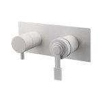 Remer Atelier Bateria wannowo-natryskowa podtynkowa 3-drożna - element zewnętrzny Matt White AL93ZWBBO