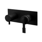 Remer Atelier Bateria wannowo-natryskowa podtynkowa 2-drożna - element zewnętrzny Matt Black AL92ZWBNO