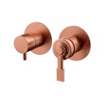 Remer Atelier Bateria wannowo-natryskowa podtynkowa 2-drożna - element zewnętrzny Brushed Copper AL92ZPWBRP