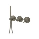 Remer Chrono Bateria natryskowa podtynkowa z zestawem natryskowym 2-drożna - element zewnętrzny Visual Inox CH97D2PWBXV