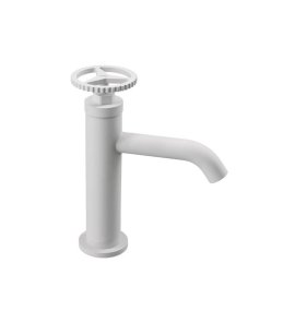 Remer Chrono Bateria umywalkowa jednouchwytowa bez korka Matt White CH12BO