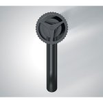 Remer Chrono Bateria umywalkowa jednouchwytowa bez korka Matt Black CH12NO