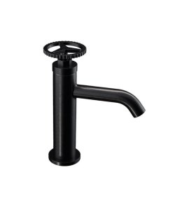 Remer Chrono Bateria umywalkowa jednouchwytowa bez korka Brushed Black Chrome CH12CFP