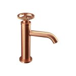 Remer Chrono Bateria umywalkowa jednouchwytowa bez korka Brushed Copper CH12RP