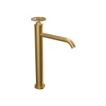 Remer Chrono Bateria umywalkowa jednouchwytowa bez korka Brushed Gold CH12ABG