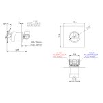 Remer Chrono Bateria wannowo-natryskowa podtynkowa Chrom CH30Q