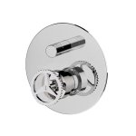 Remer Chrono Bateria wannowo-natryskowa podtynkowa 2-drożna - element zewnętrzny Chrom CH09HL