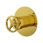 Remer Chrono Bateria wannowo-natryskowa podtynkowa Shiny Gold CH30LDO