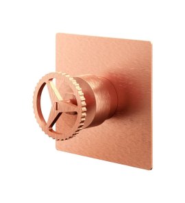 Remer Chrono Bateria wannowo-natryskowa podtynkowa Brushed Copper CH30QRP