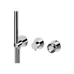 Remer Element Bateria natryskowa podtynkowa z zestawem natryskowym 2-drożna - element zewnętrzny Chrom ET97D2PWB