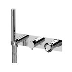 Remer Element Bateria natryskowa podtynkowa z zestawem natryskowym 2-drożna - element zewnętrzny Chrom ET97D2WB