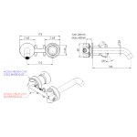 Remer Element Bateria umywalkowa jednouchwytowa 170 mm podtynkowa Brushed Copper ET15PRP