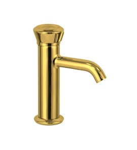 Remer Element Bateria umywalkowa jednouchwytowa bez korka Shiny Gold ET12DO