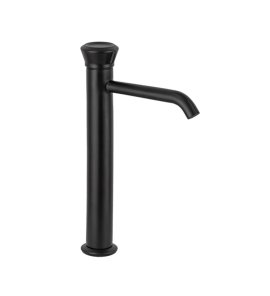 Remer Element Bateria umywalkowa wysoka jednouchwytowa bez korka Matt Black ET11LXLNO