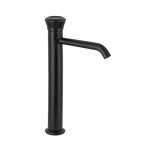 Remer Element Bateria umywalkowa wysoka jednouchwytowa bez korka Matt Black ET11LXLNO