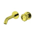 Remer Element Bateria umywalkowa jednouchwytowa 170 mm podtynkowa Shiny Gold ET15PDO