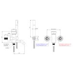 Remer Element Bateria wannowo-natryskowa ścienna z zestawem natryskowym Chrom ET02