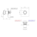 Remer Element Bateria wannowo-natryskowa podtynkowa - element zewnętrzny Chrom ET30Q