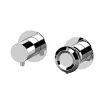 Remer Element Bateria wannowo-natryskowa podtynkowa 3-drożna - element zewnętrzny Chrom ET93ZPWB