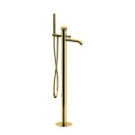 Remer Element Bateria wannowo-natryskowa wolnostojąca z zestawem natryskowym Shiny Gold ET08DO