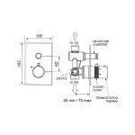 Remer X Style Inox Bateria natryskowa termostatyczna podtynkowa Inox SSXT09Q